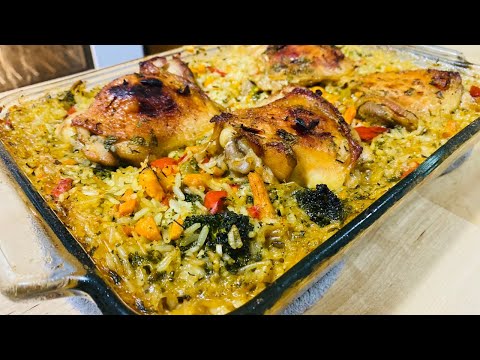 Baked Chicken and Rice and Vegetables Recipe – Besuretocook Recipe