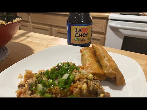 Authentic Chinese Beef Fried Rice Recipe with Homemade Egg Rolls | Besuretocook – Besuretocook Recipe