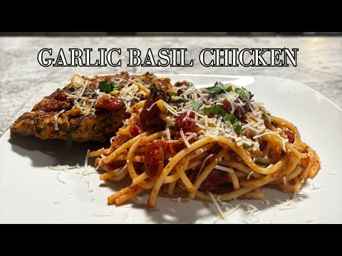 Garlic Basil Chicken Breast With Spaghetti Recipe – Besuretocook Recipe