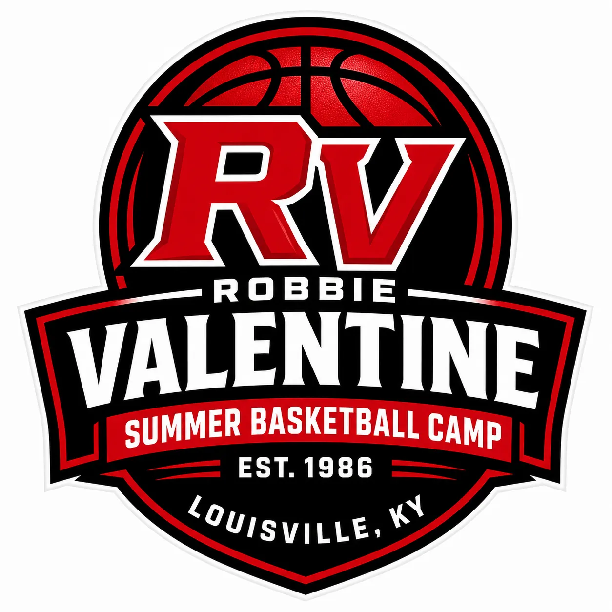 Robbie Valentine Summer Basketball Camps Logo