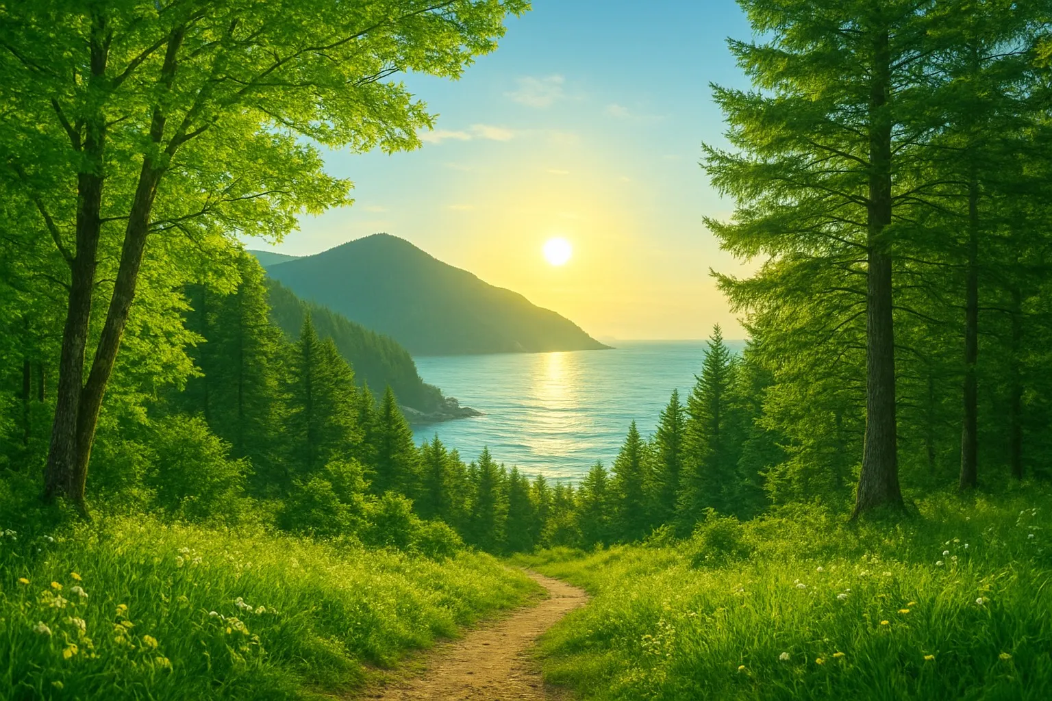 LightenUp Life Now peaceful landscape