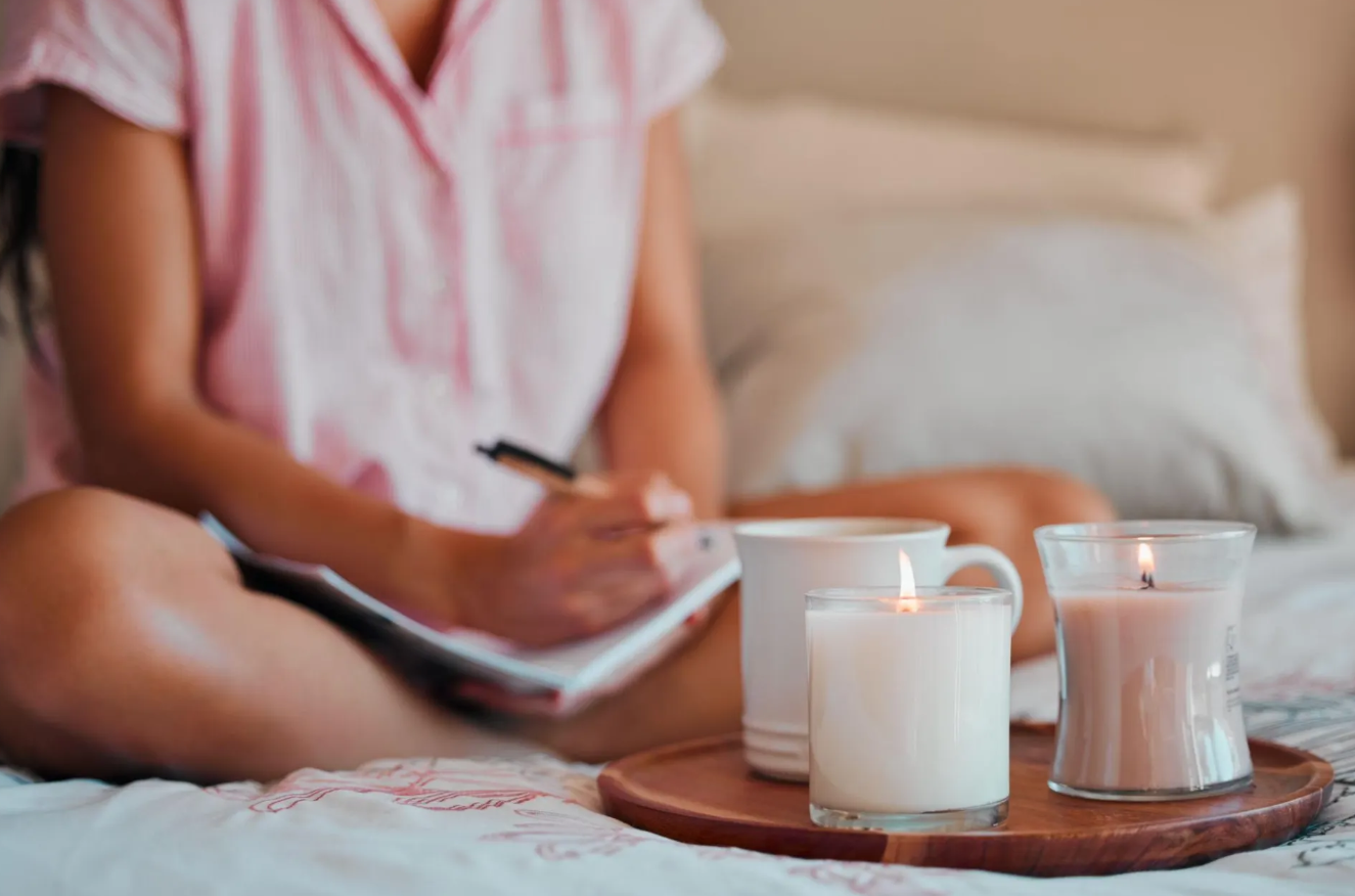 Candle, book, and Founder’s Corner inspiration